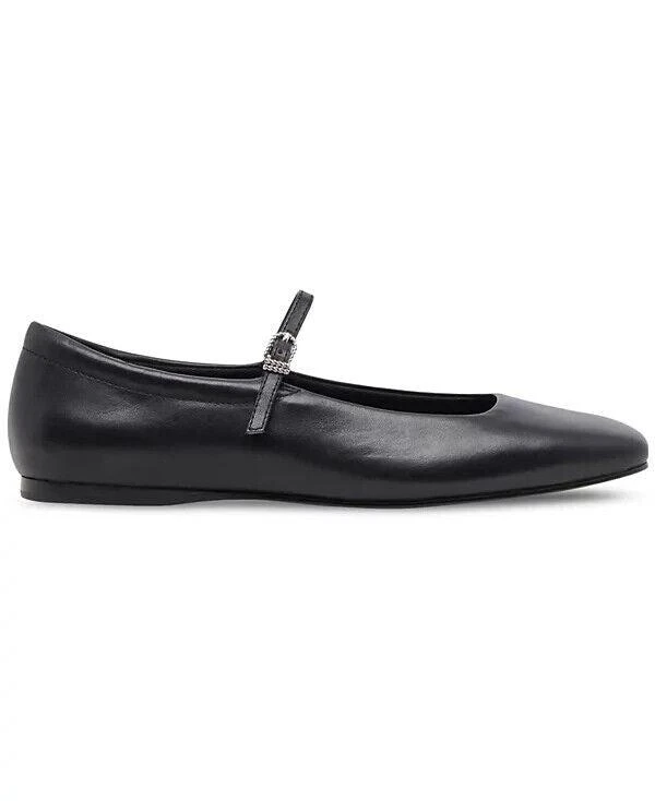 Dolce Vita Reyes Ballet Flat Women's 8 Black Leather Square Toe Slip-On ZPO2212 2