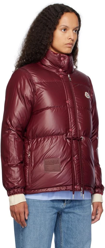 Moncler Pink & Burgundy Verone Short Reversible Down Jacket 4