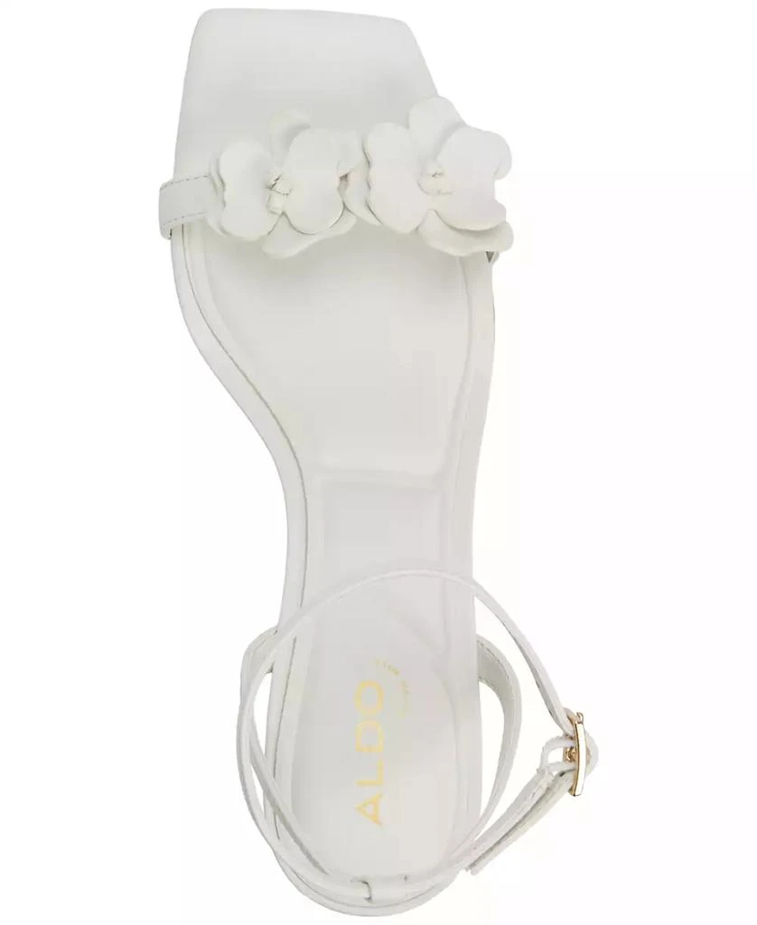 ALDO Women
s Daisyrose Floral Kitten-Heel Dress Sandals 4