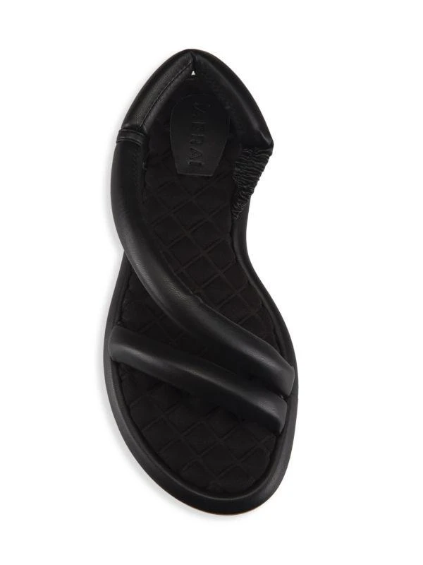 The Fur Salon Gina Vegan Leather Flat Sandals 5