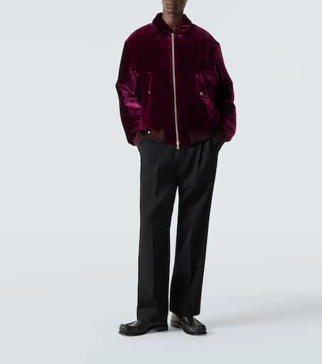 Dries Van Noten Velvet bomber jacket 2