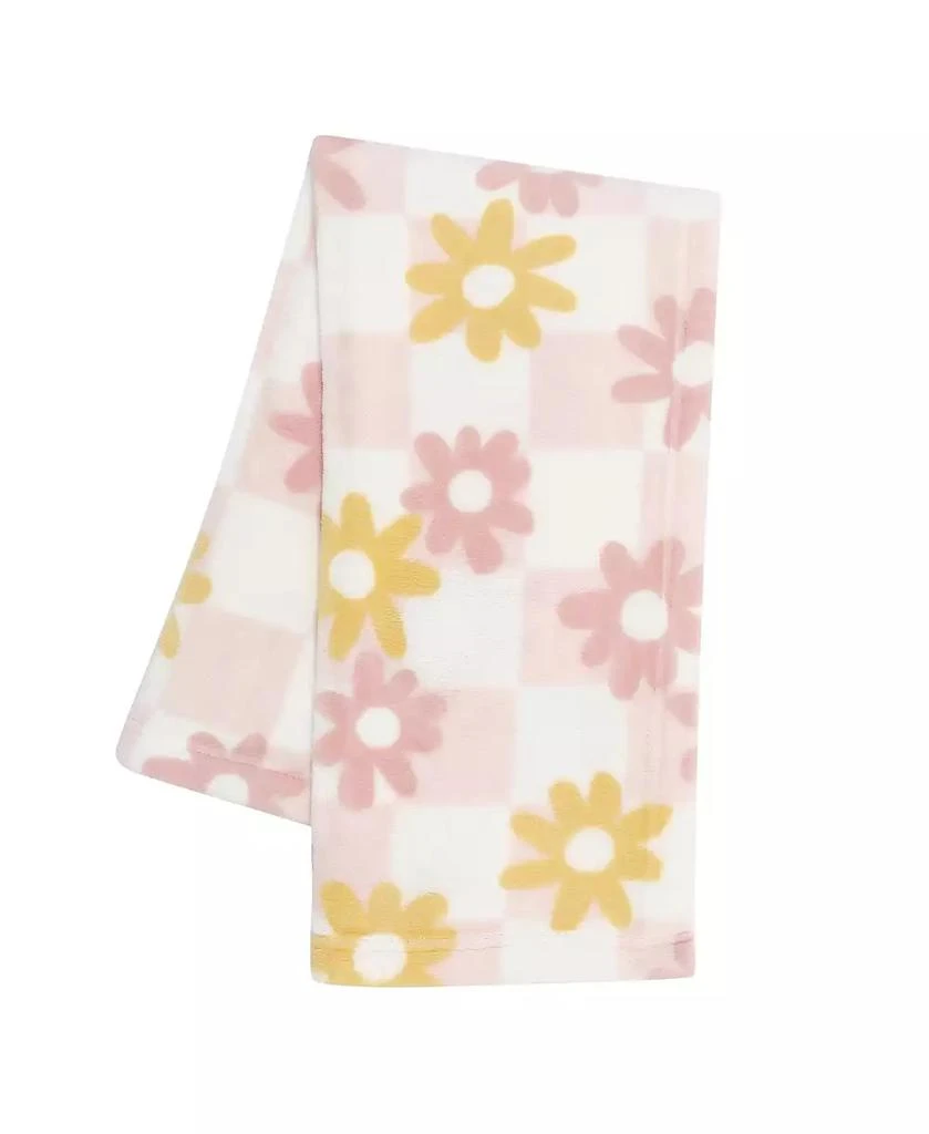 Lambs 
Ivy Daisy Dreams Soft 
Cozy Luxury Fleece Checkered Baby Blanket