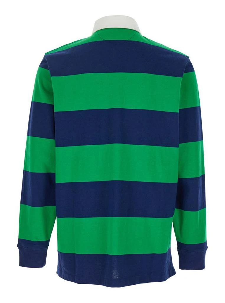 Ralph Lauren Multicolor Polo Shirt With Pony Embroidery On The Front And All-Over Striped Motif In Cotton Man 2