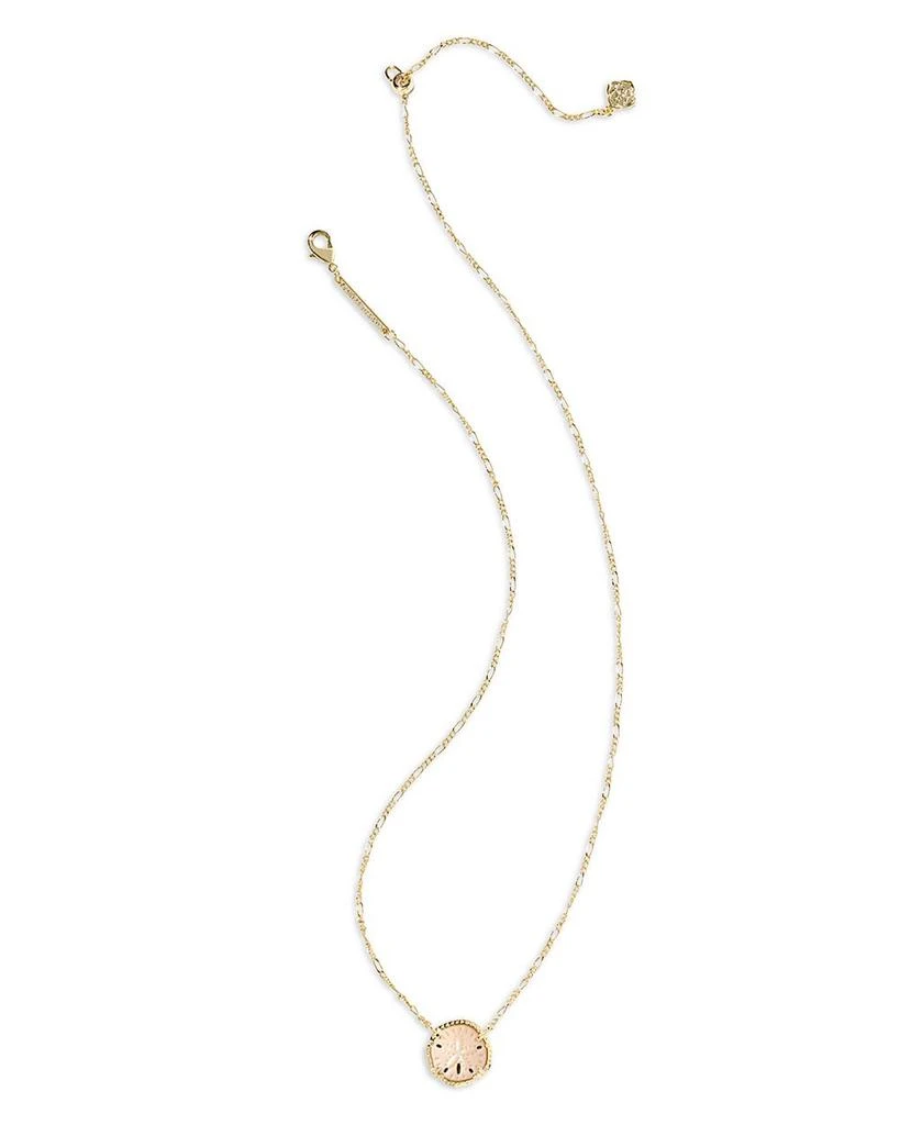 Kendra Scott Sand Dollar Natural Mother of Pearl Short Pendant Necklace, 17.4"-20.4" 3