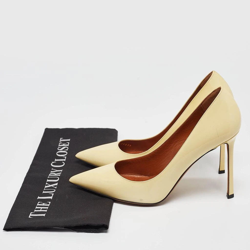 Valentino Valentino Cream Patent Leather Pointed Toe Pumps Size 39 9