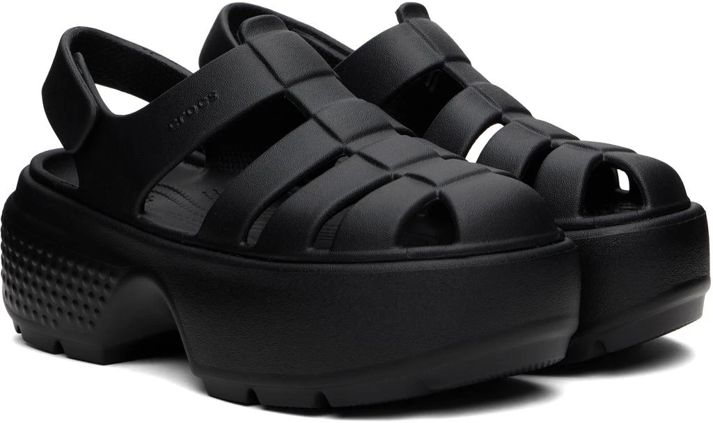 Crocs Black Stomp Fisherman Sandals 4
