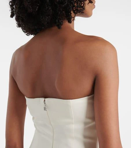 ROTATE Birger Christensen Bridal floral-appliqué midi dress 6