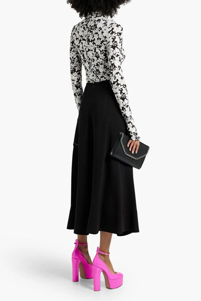 Alice + Olivia Delaina floral-print stretch-jersey turtleneck top 3
