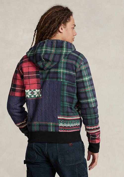 Ralph Lauren Ralph Lauren Patchwork Print Fleece Full Zip Hoodie
