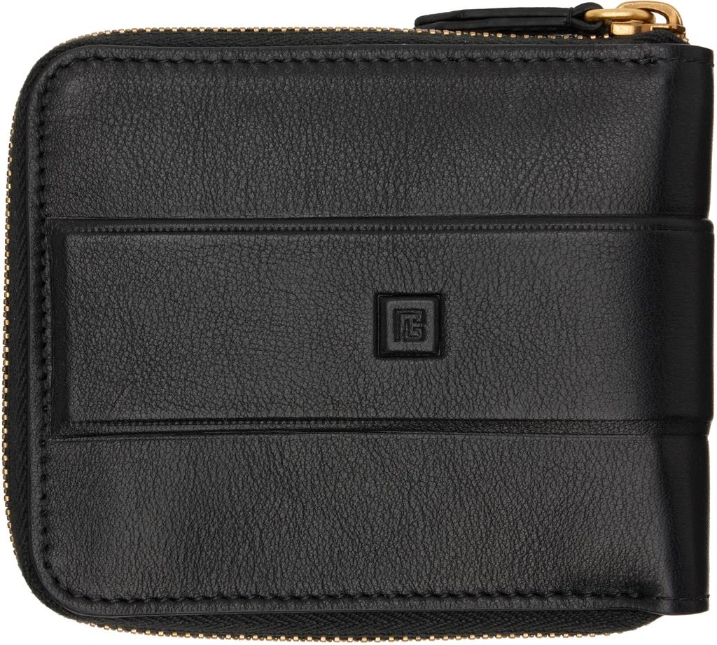 Balmain Black Calfskin Leather Anthem Wallet 2