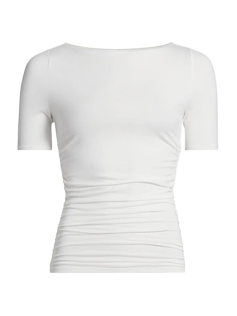 Rag & Bone Luca Ruched Short-Sleeve Top 1
