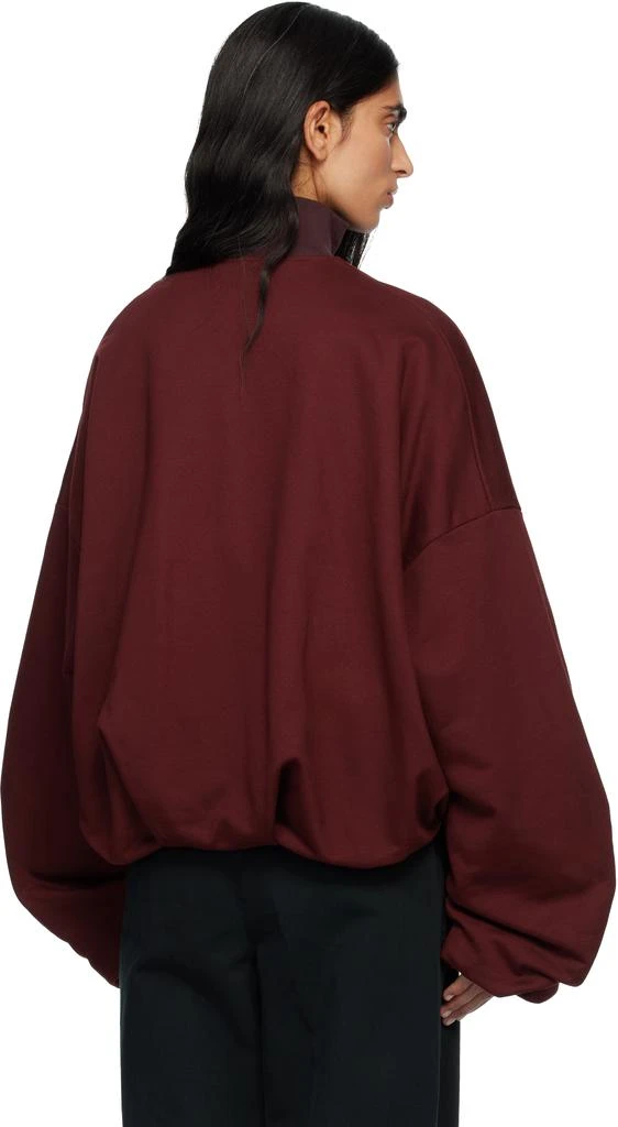 Dries Van Noten Red Draped Jersey Track Jacket 3