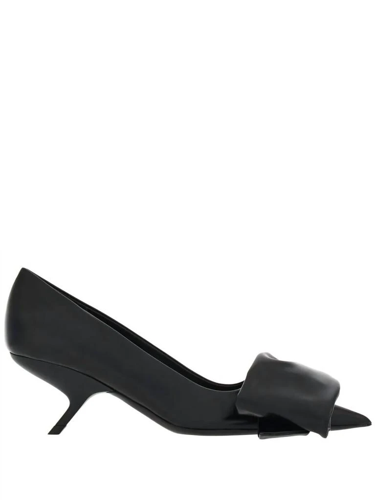 Salvatore Ferragamo Women
s Oversized-Bow Leather Pumps In Black 2