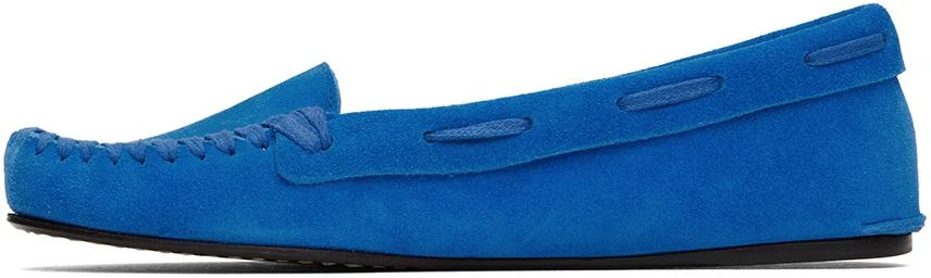 The Row Blue Mabel Moc Loafers 3