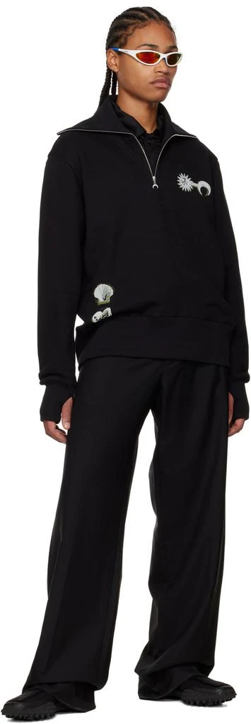 MARINE SERRE Black Ouroboros Sweatshirt 4