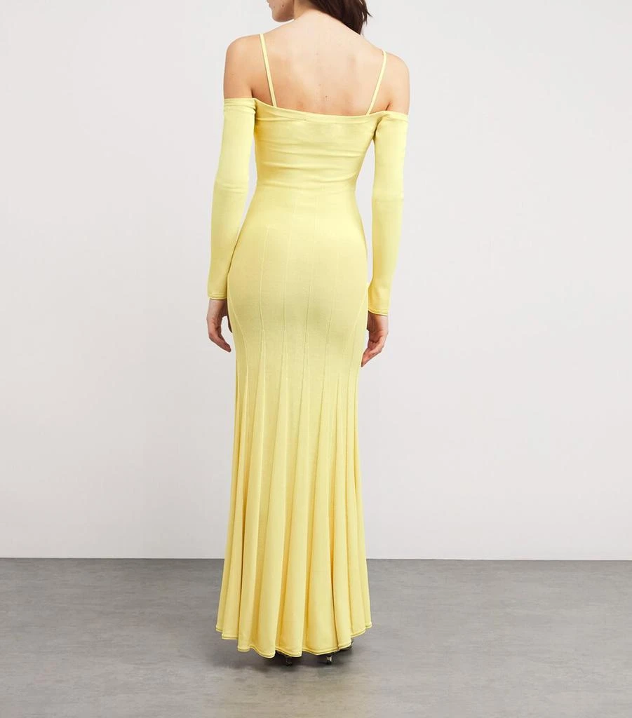 Jacquemus Knitted Off-The-Shoulder Maxi Dress 3