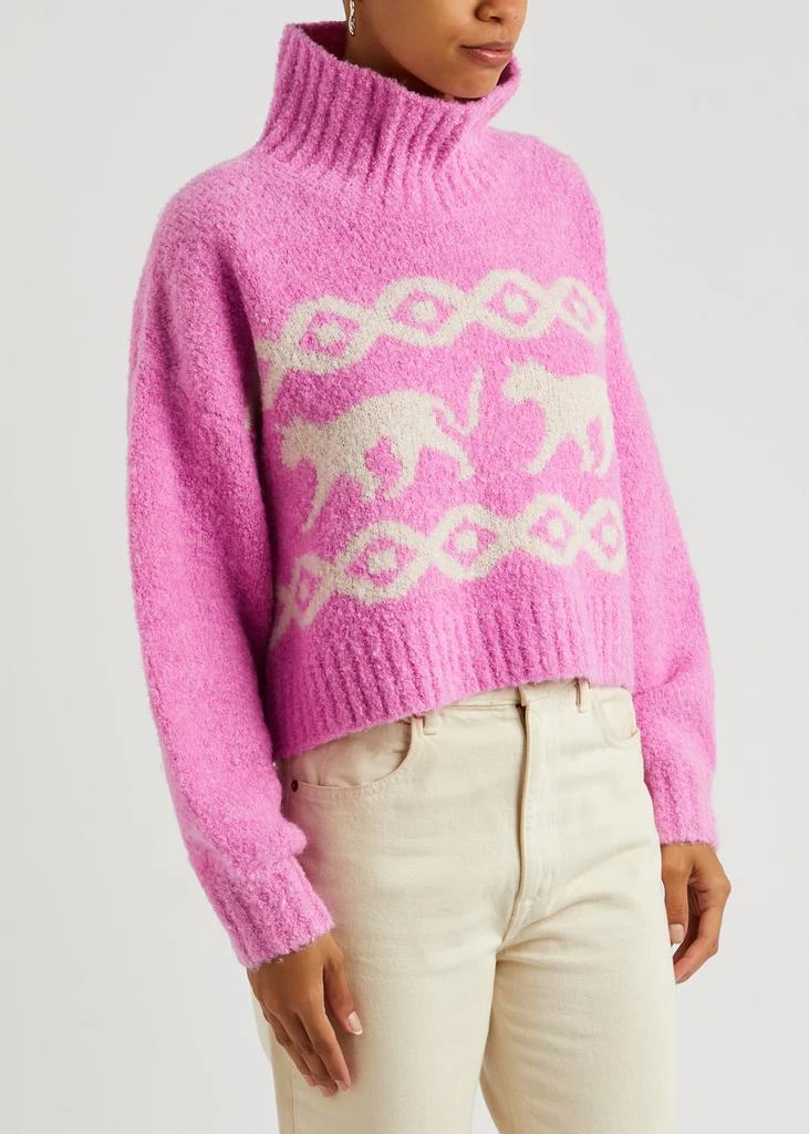Kitri Yara bouclé-knit jumper 2