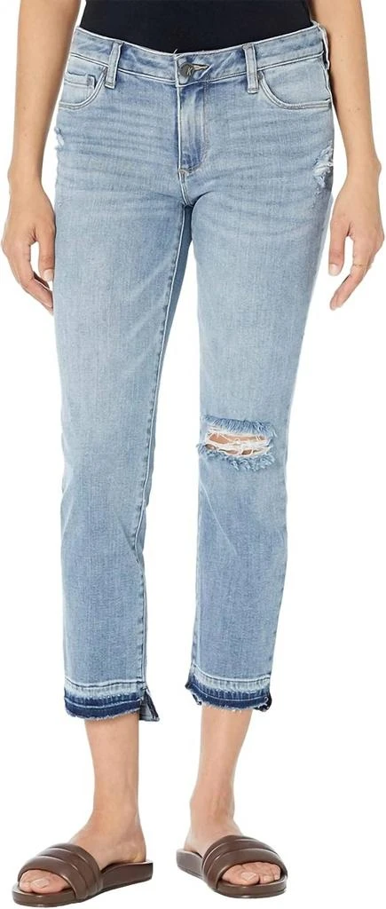 KUT from the Kloth Women's Reese Ankle Straight Step Hem Denim In Blue 1