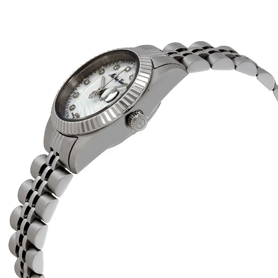 Mathey-Tissot Mathey II Quartz Crystal White Mother of Pearl Dial Ladies Watch D710AI 2