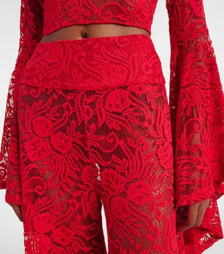 Alexandra Miro Paloma lace wide-leg pants 4