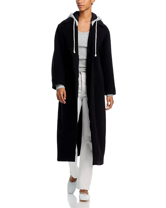 Cinq a Sept Cinq à Sept Women's Vander Coat, Black/Heather Grey 1
