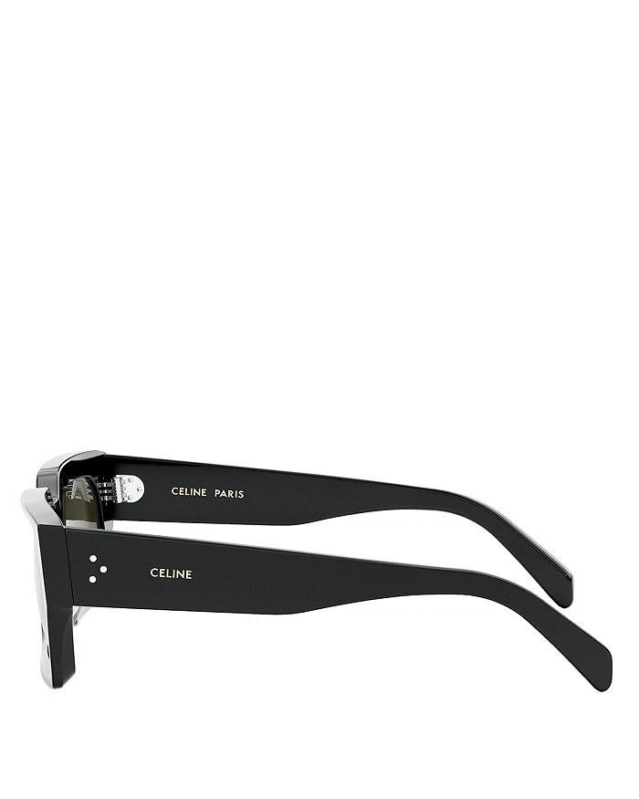 Celine Bold 3 Dots Rectangular Sunglasses, 54mm 5