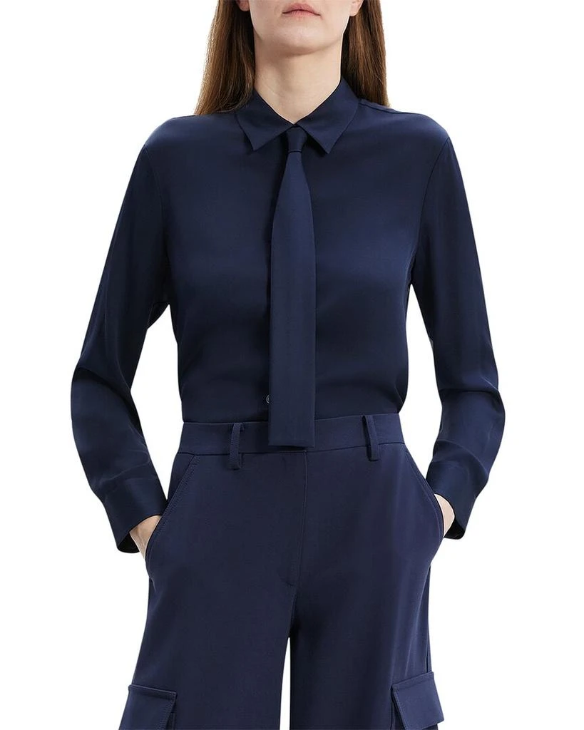Theory Silk Necktie Shirt 1