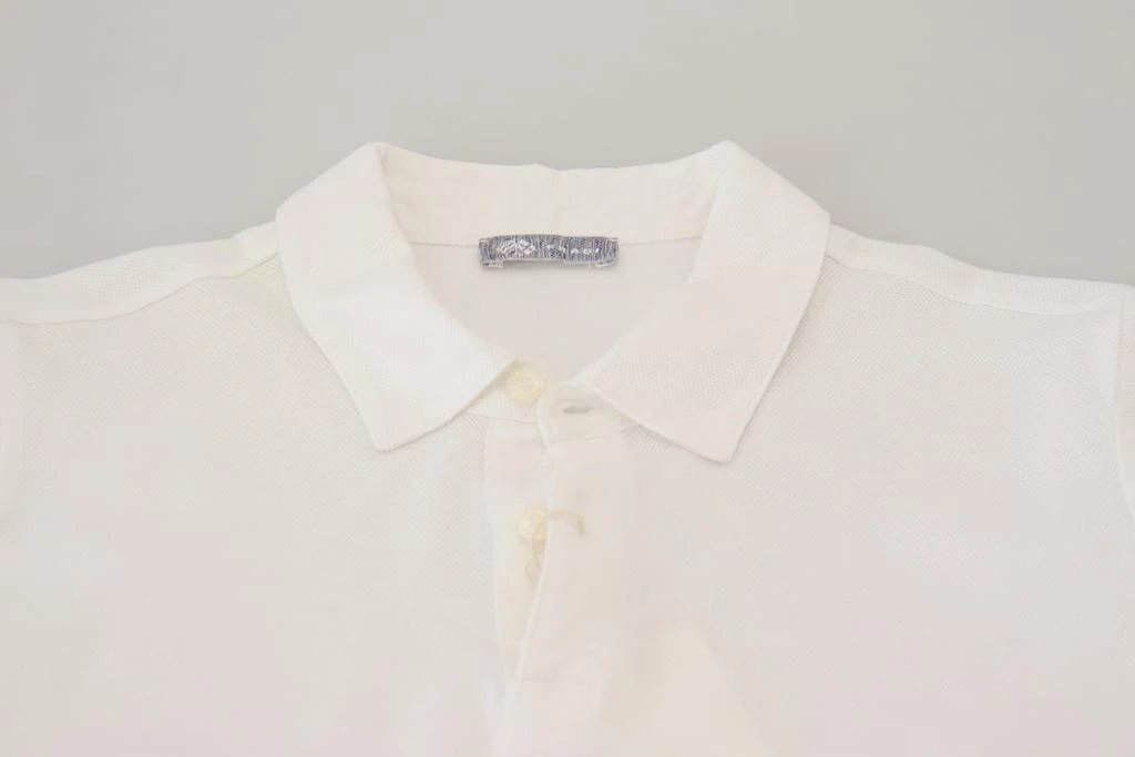 FRADI FRADI White Cotton Collared Short Sleeves Polo T-shirt 5