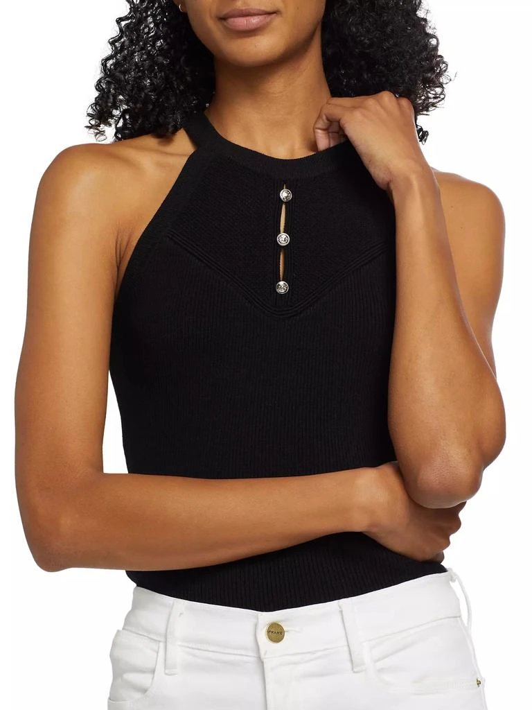 Tahari Jylian Halter Neck Knit Top 6