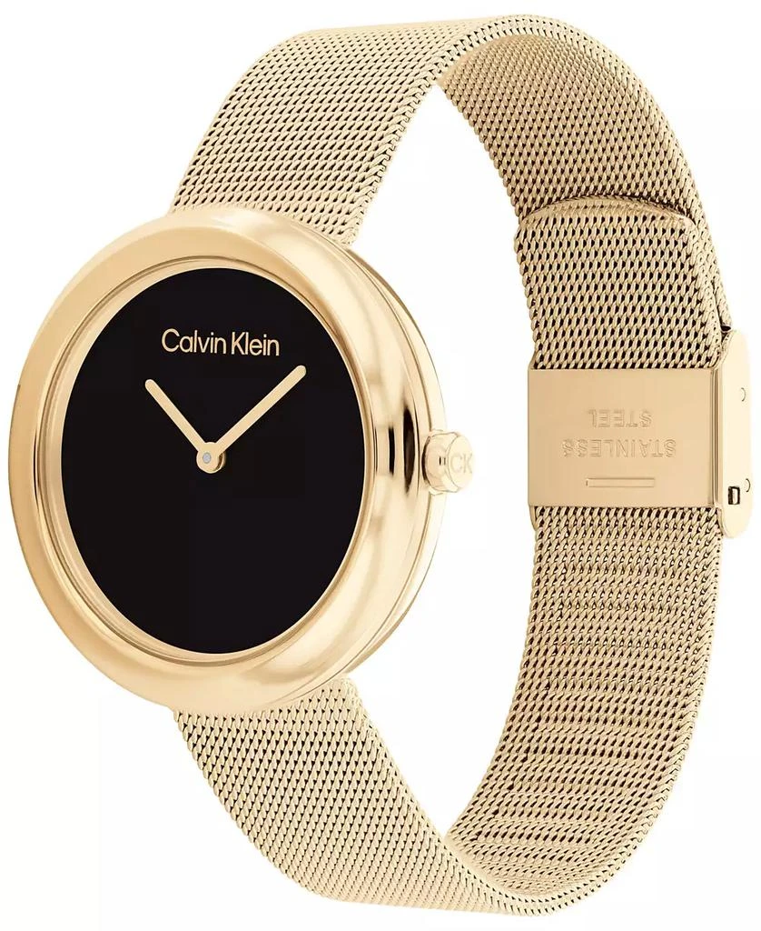 Calvin Klein Gold-Tone Mesh Bracelet Watch 34mm 2