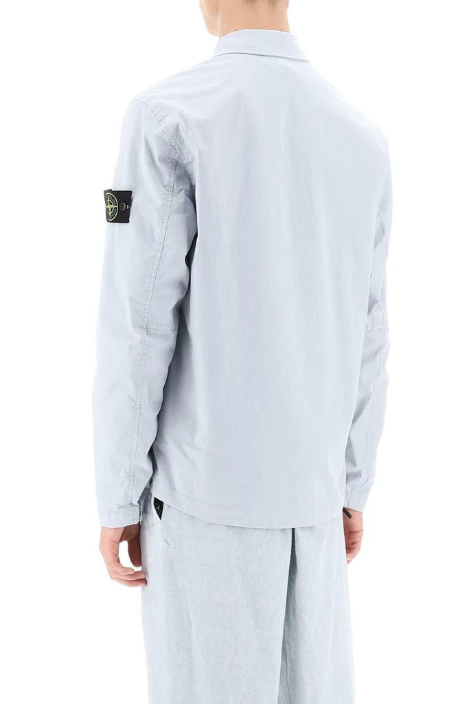 STONE ISLAND Supima Cotton Twill Stretch-TC overshirt 4