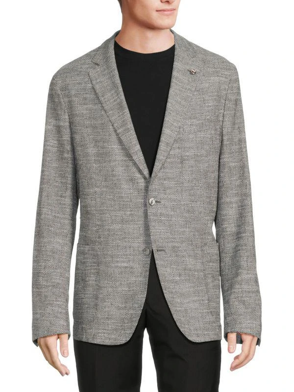 Hugo Boss Hanry Textured Linen Blend Blazer 1