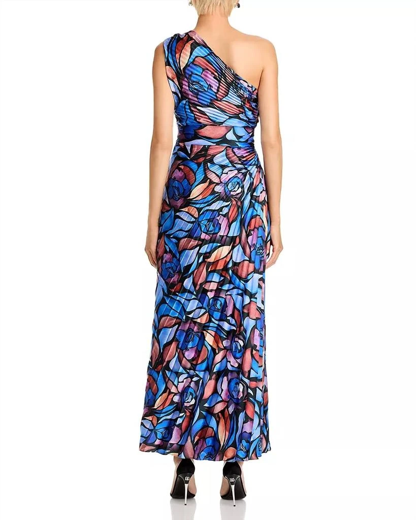 Milly Estelle Printed Evening Dress In Dream Rose 3