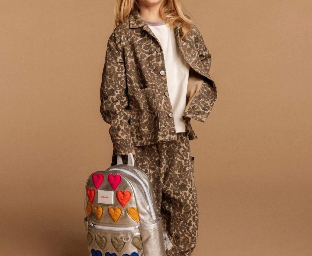 STATE State - Girl
s Kane Metallic Backpack 3