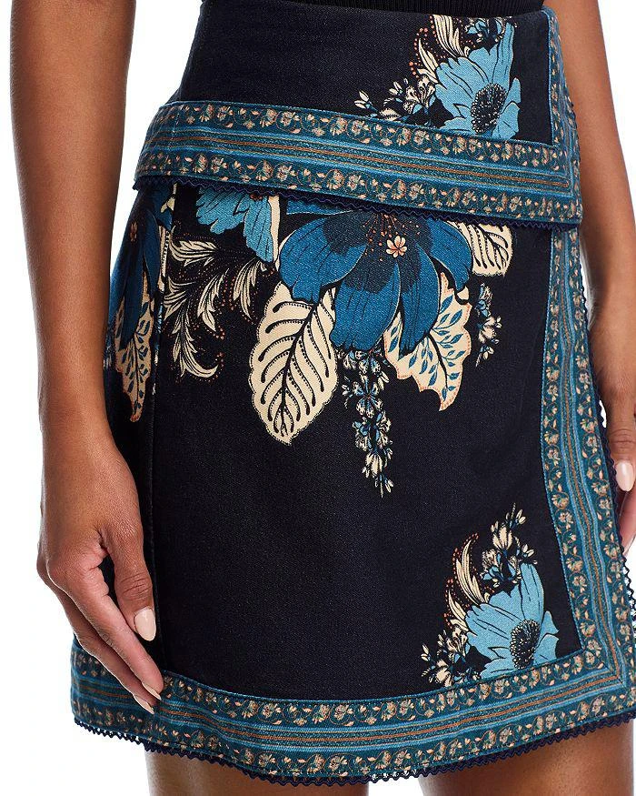 Farm Rio Blossom Tapestry Mini Skirt 5