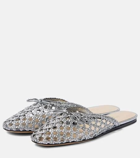 Le Monde beryl Regency woven leather mules 4