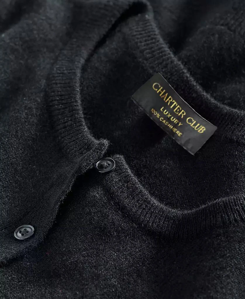 Charter Club Women's 100% Cashmere Crewneck Cardigan, PXS-3X, Macy's Exclusive 4
