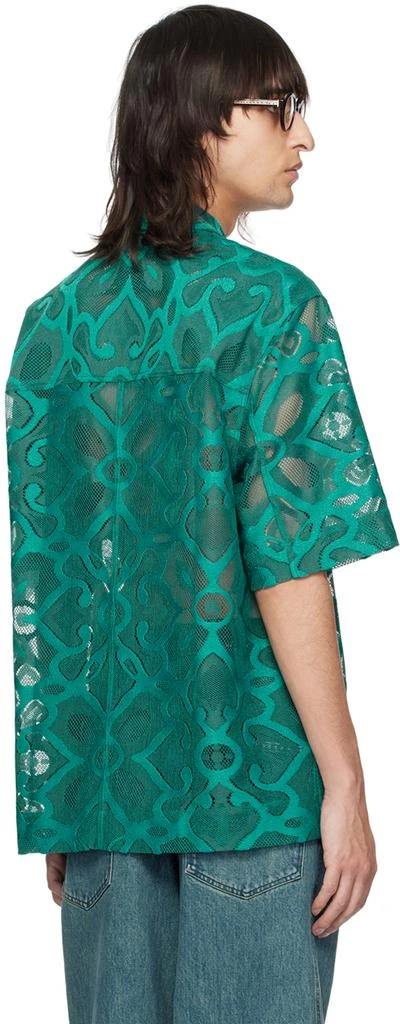 Song for the Mute Green Peacock Shirt 3