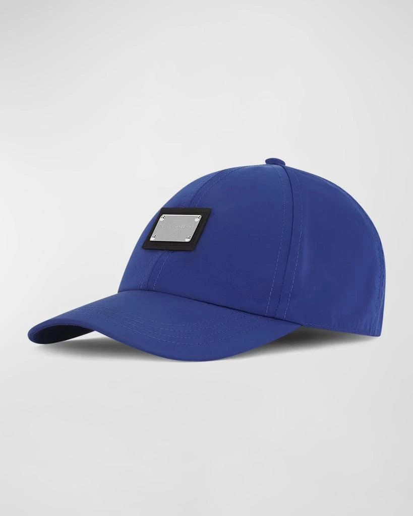 Dolce & Gabbana Men's Logo Plaqué Nylon Baseball Cap 1