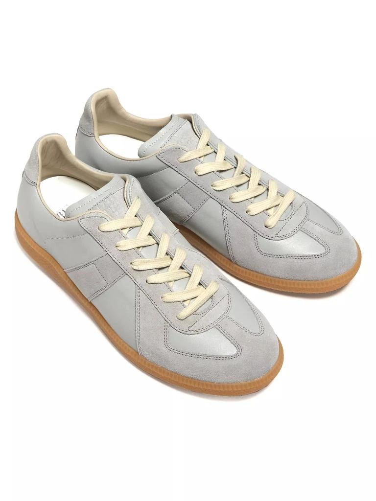 Maison Margiela Replica Leather & Suede Sneakers 4