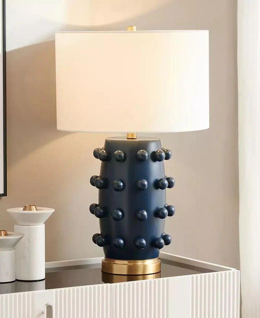 Hudson 
Canal Farrington 25.5" Ceramic Table Lamp with Fabric Shade 5