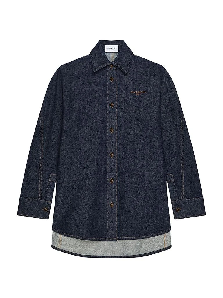 Givenchy Shirt in Denim with Embroidery 1
