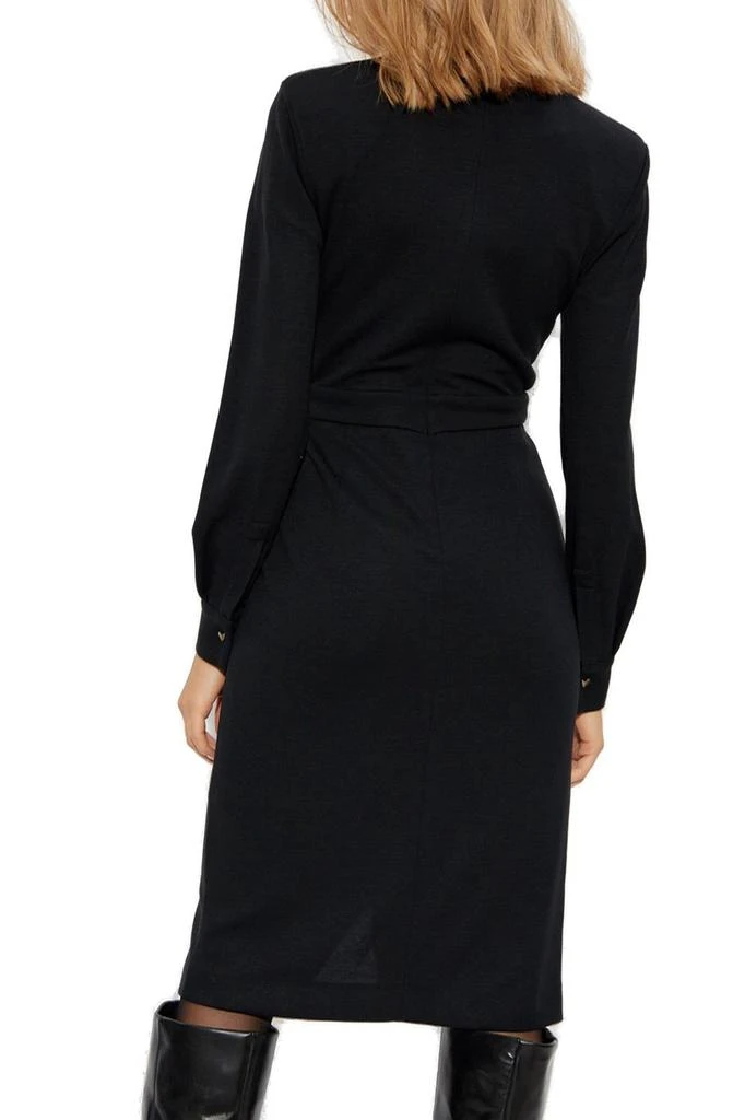 Max Mara Max Mara Virtus V-Neck Long-Sleeved Dress 3