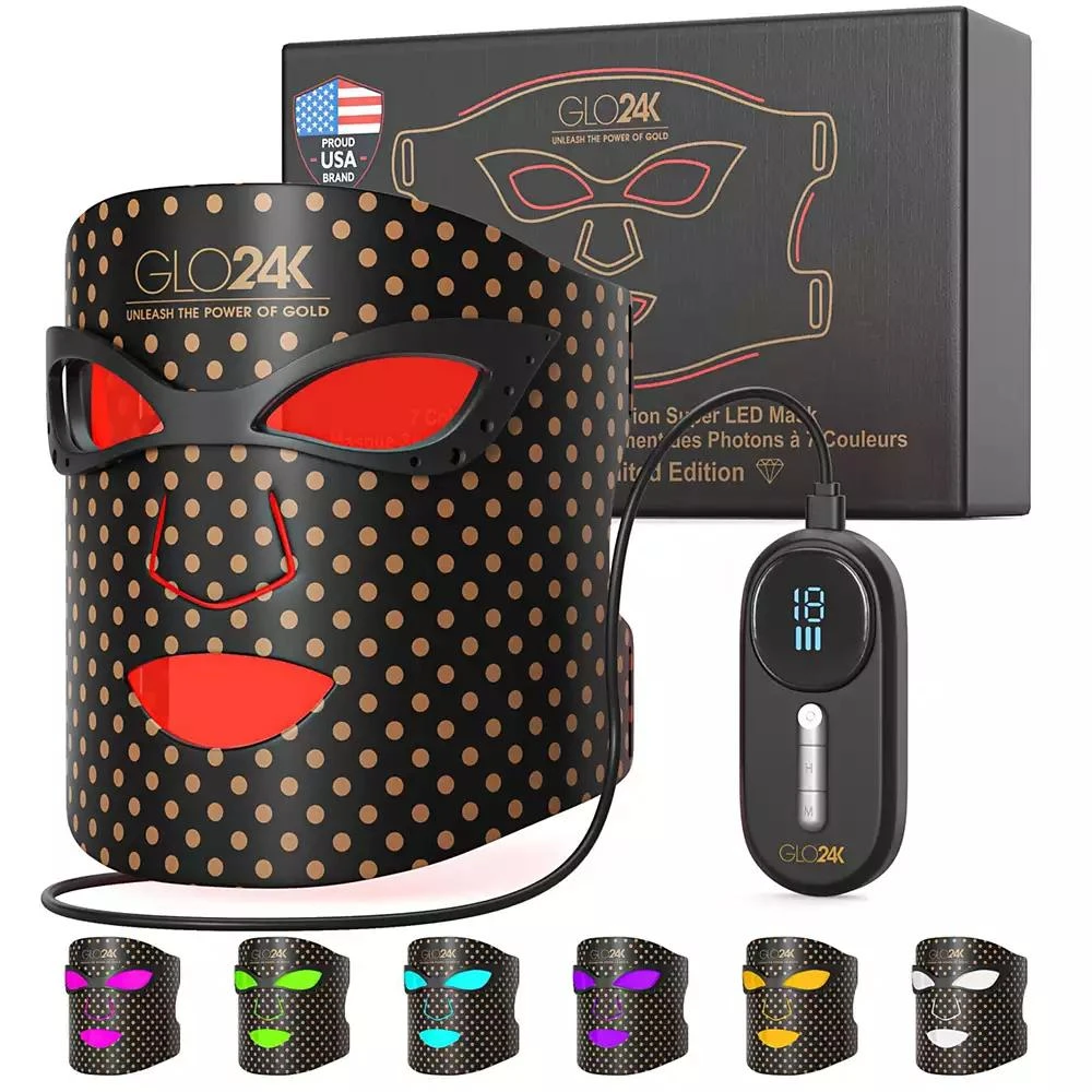 GLO24K 7 Color LED Photon Super Mask