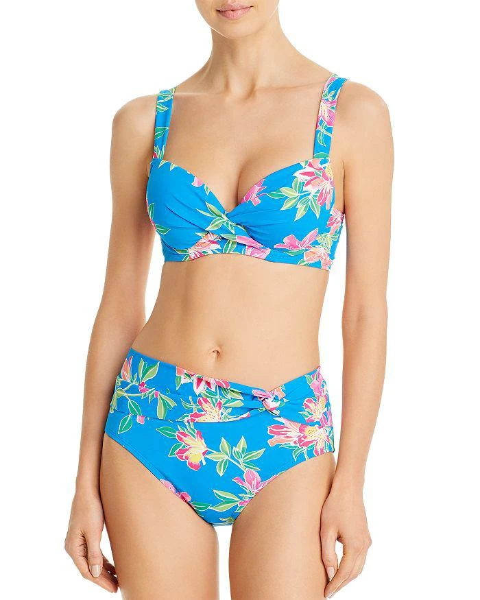 Tommy Bahama Sun Lilies Printed Tie-Waist Bikini Bottom 3