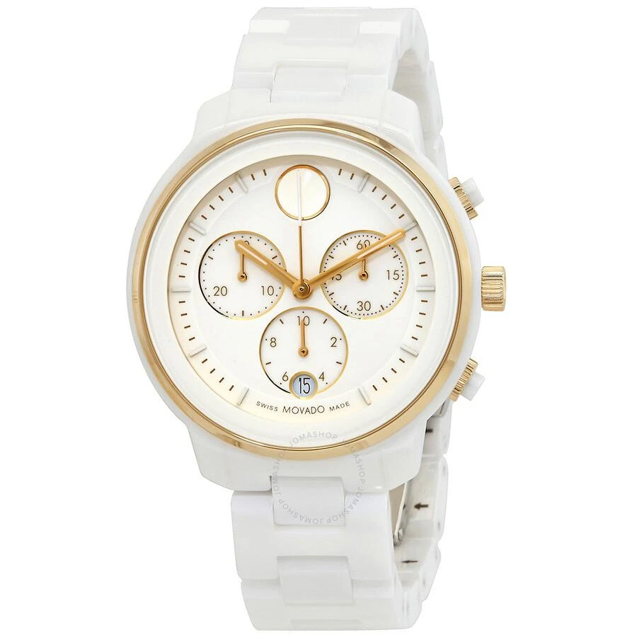 Movado Bold Verso Chronograph Quartz White Dial Ladies Watch 3600933 1
