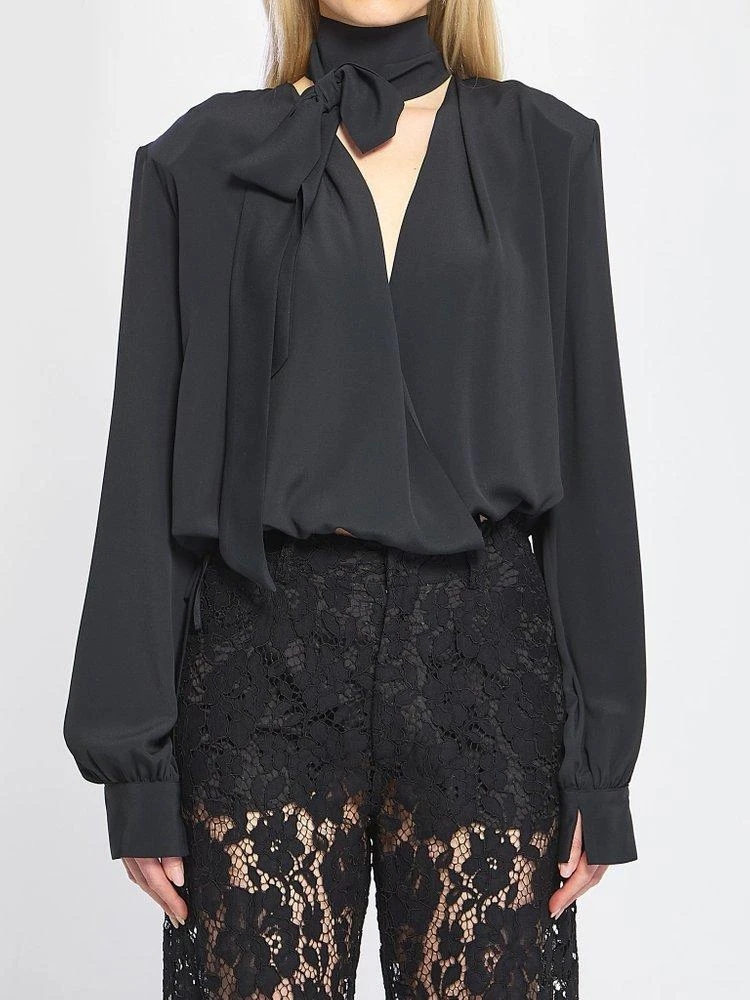 FEDERICA TOSI Federica Tosi Wrap Blouse With Scarf