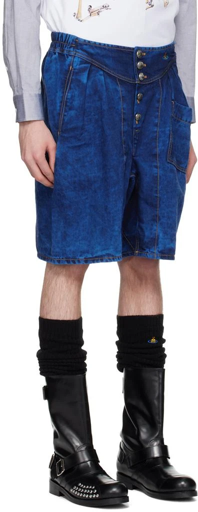 Vivienne Westwood Blue Bleached Shorts 2