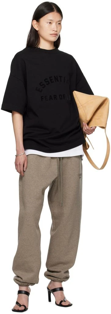 Essentials Black Bonded T-Shirt 5