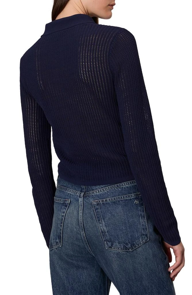Rag 
Bone Viola Open Stitch Polo Sweater 2